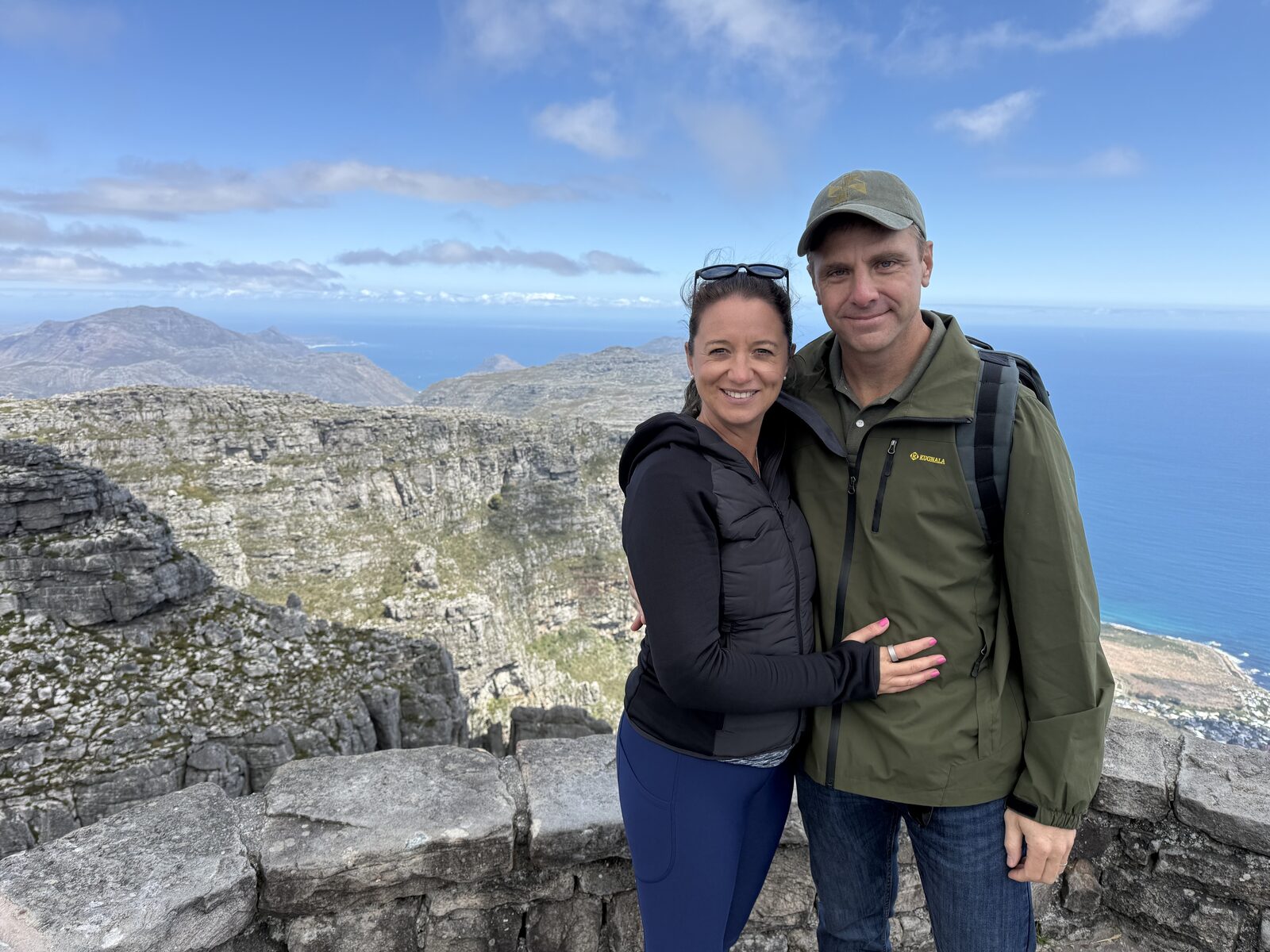 Justin and Lauren on Table Mountain, Cape Town